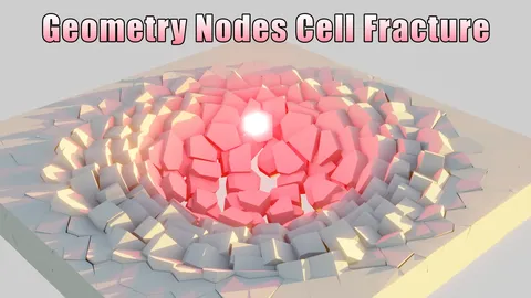 Geometry Nodes Cell Fracture - Blender geometry nodes