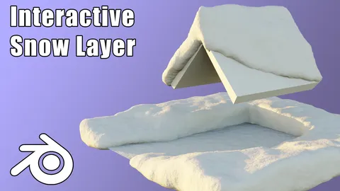 Interactive Snow Layer - Blender geometry nodes