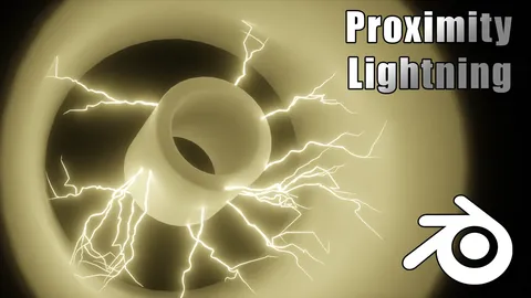 Proximity Based Lightning - Blender geometry nodes