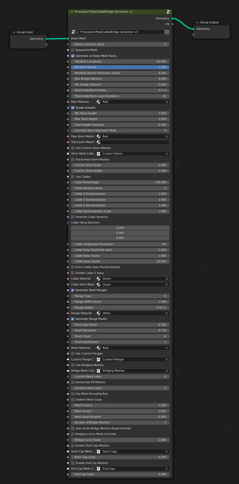Procedural Pipe Cable Generator screenshot 8