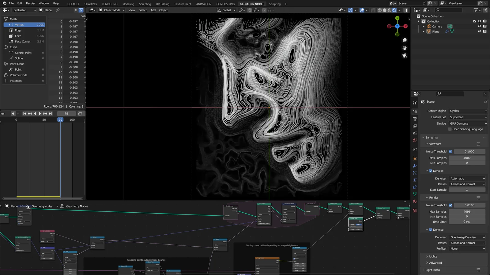 Curl Noise Particles Trace screenshot 2