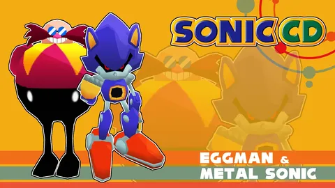 Metal Sonic & Eggman - Blender 3d models