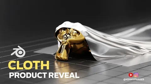 Cloth Physics Product Reveal - Blender scenes