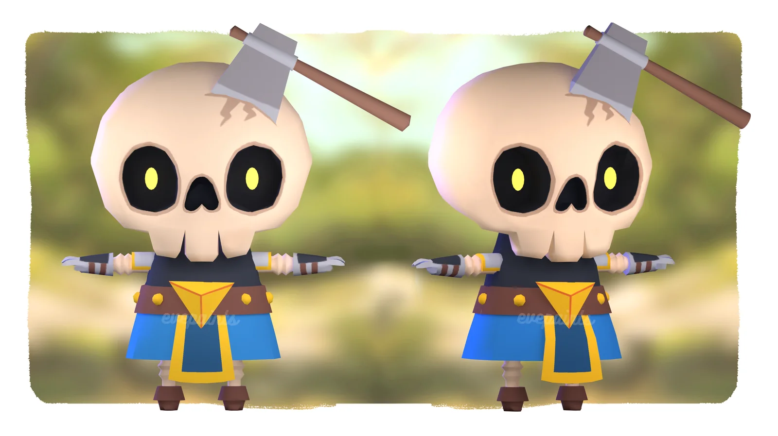 Low Poly Skeleton Character Course screenshot 2