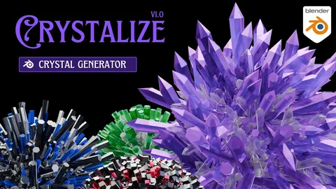 Crystalize - Blender geometry nodes