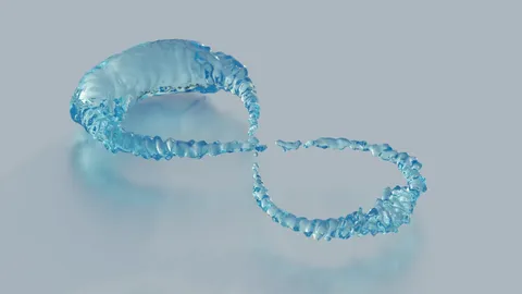 Fluid Follow Path Template - Blender scenes