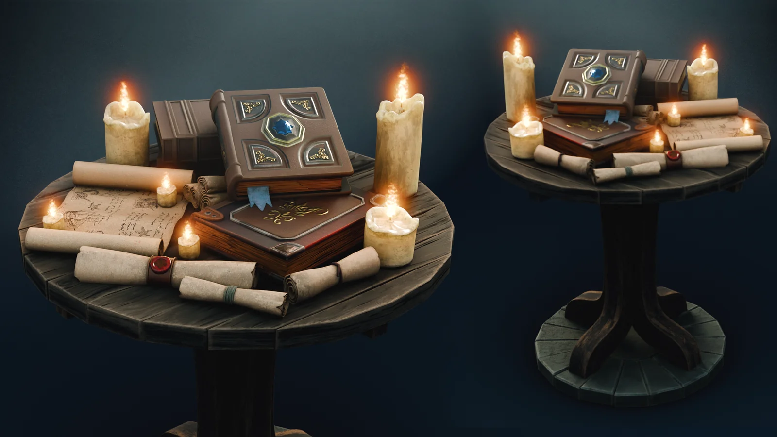 Model a Medieval Researcher's Desk screenshot 3