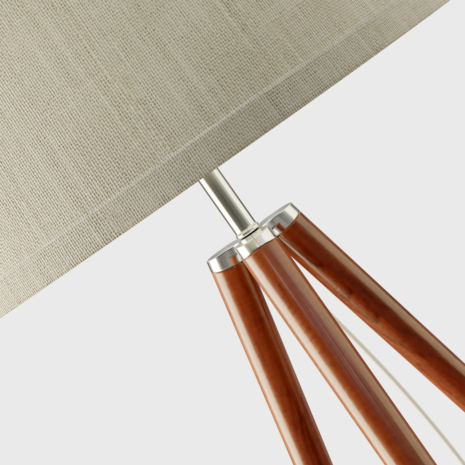 Floor Lamp with Wooden Legs screenshot 2