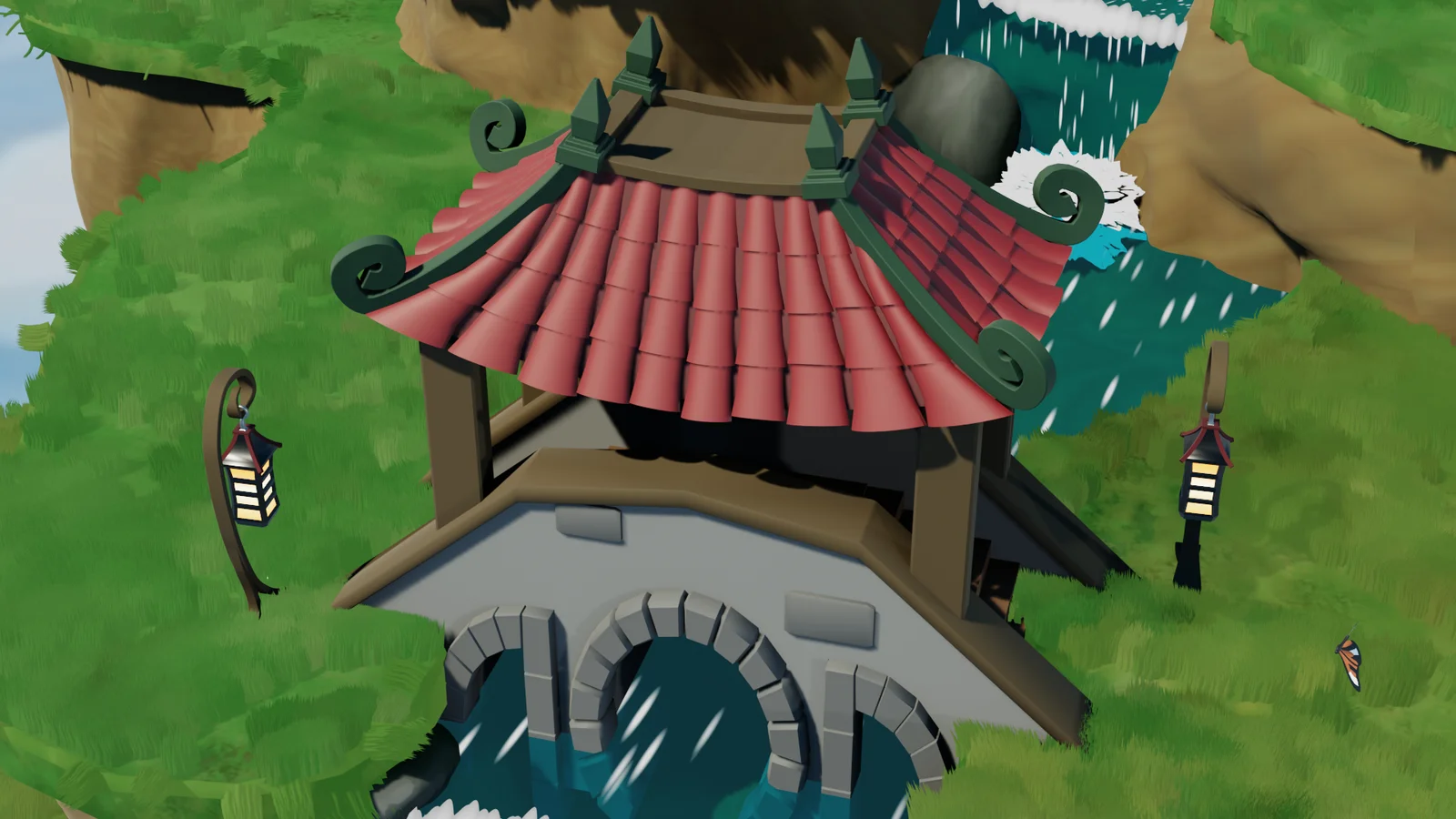 Stylized Oriental Scene Course screenshot 4