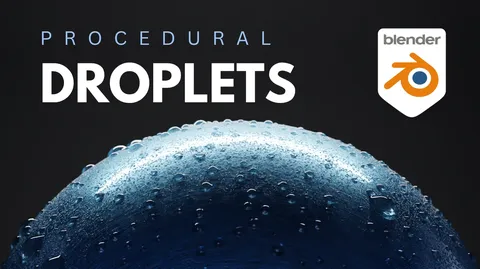 Procedural Droplets - Blender geometry nodes