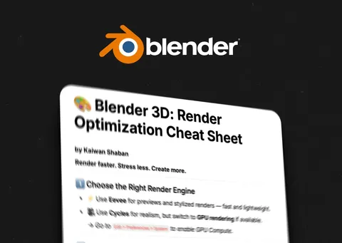 Render Optimization Cheat Sheet - Blender tutorials & courses