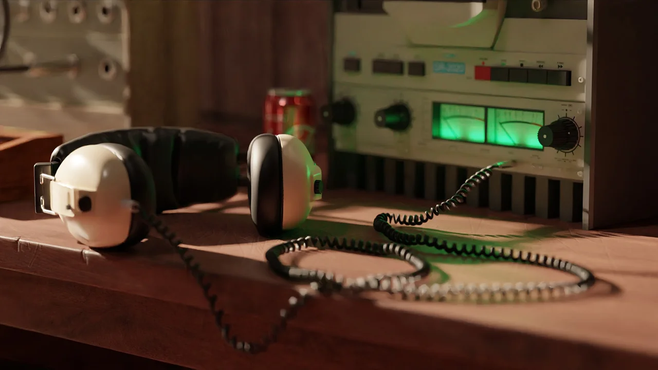 Retro Synth Room Scene screenshot 3