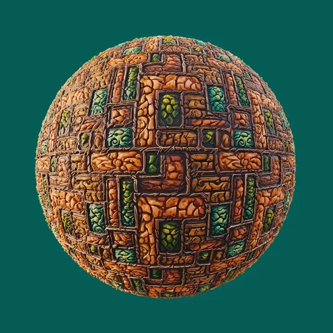 Stylized Brick Colorful - Blender shaders