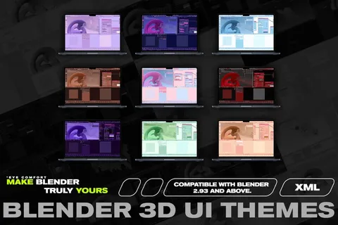 3D Themes Pack - Blender addons