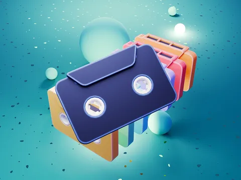 Tape Animation Scene - Blender scenes