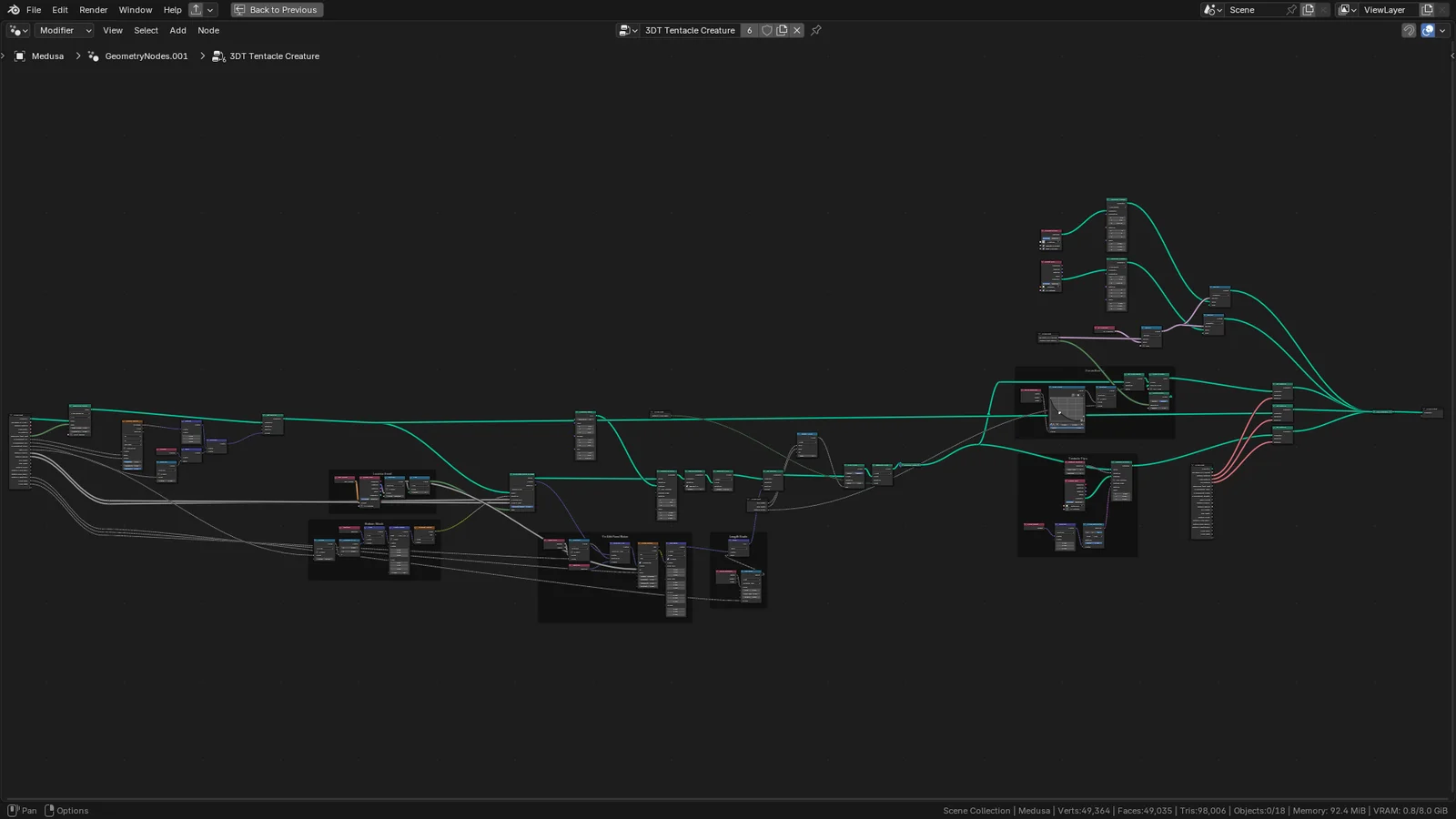 3DT Tentacle Creature screenshot 5