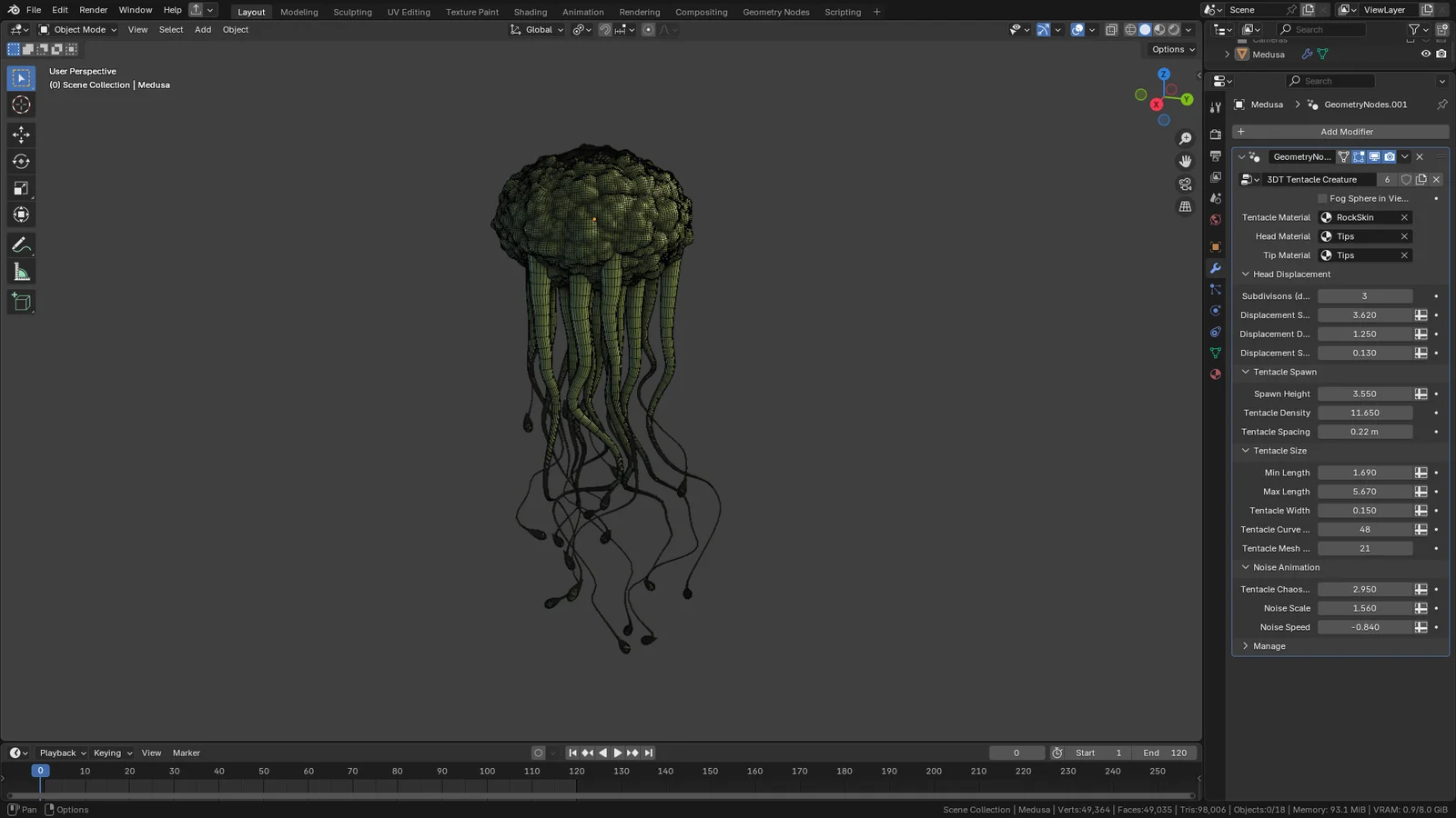 3DT Tentacle Creature screenshot 7