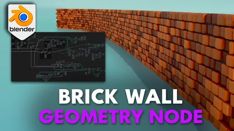 Brick Wall Generator - Blender geometry nodes