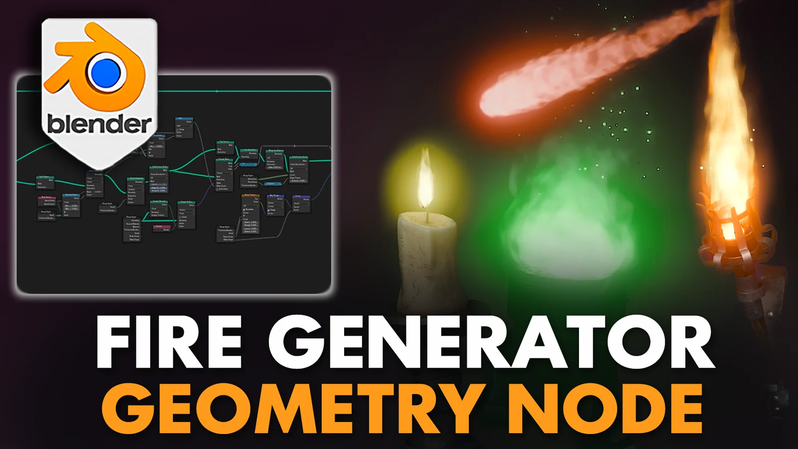 Burning Fire Geometry Node screenshot 2