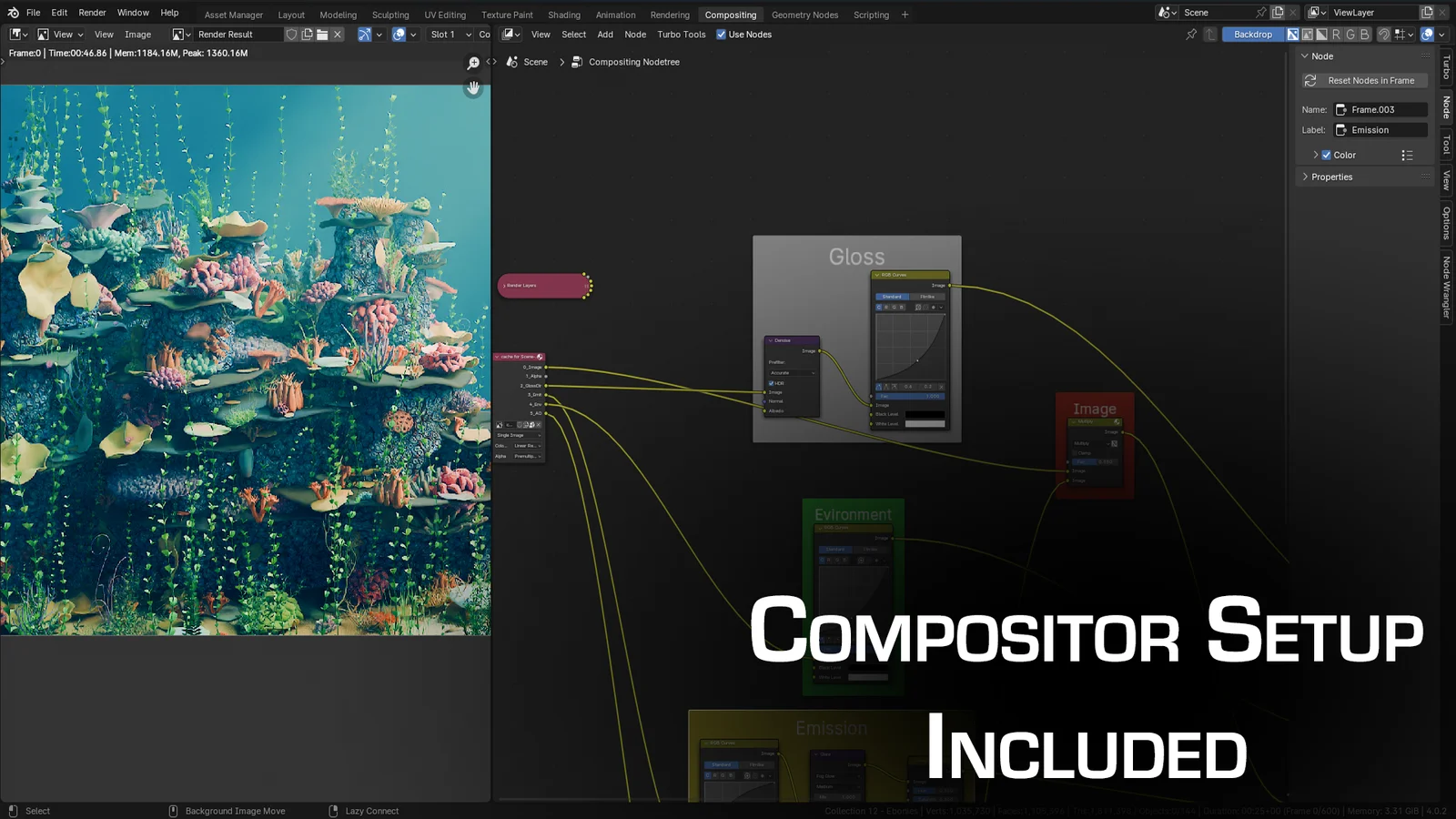 Coral Reef Geometry Node screenshot 4