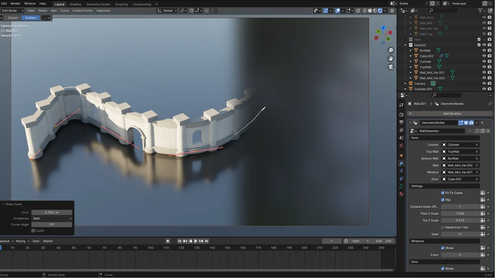 Geometry Node Walls and Columns screenshot 7