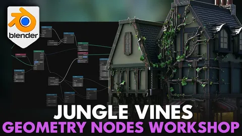 Geometry Nodes Workshop: Jungle Vines - Blender tutorials & courses