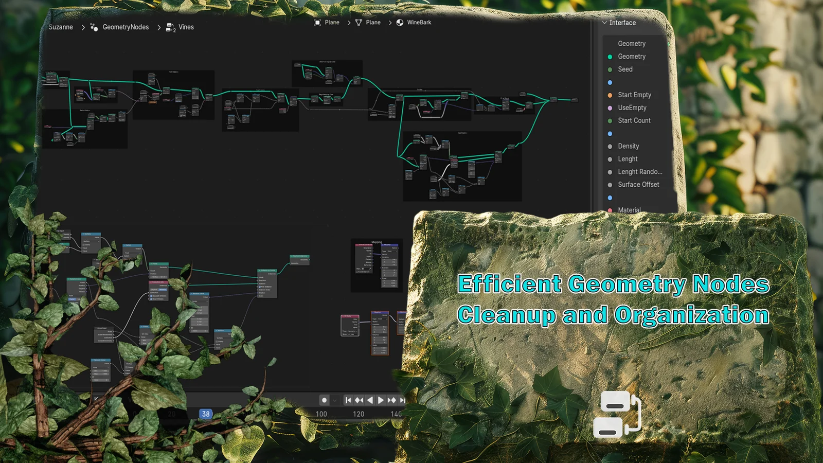 Geometry Nodes Workshop: Jungle Vines screenshot 3
