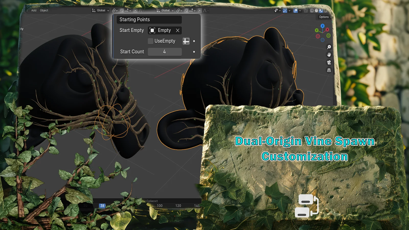 Geometry Nodes Workshop: Jungle Vines screenshot 4