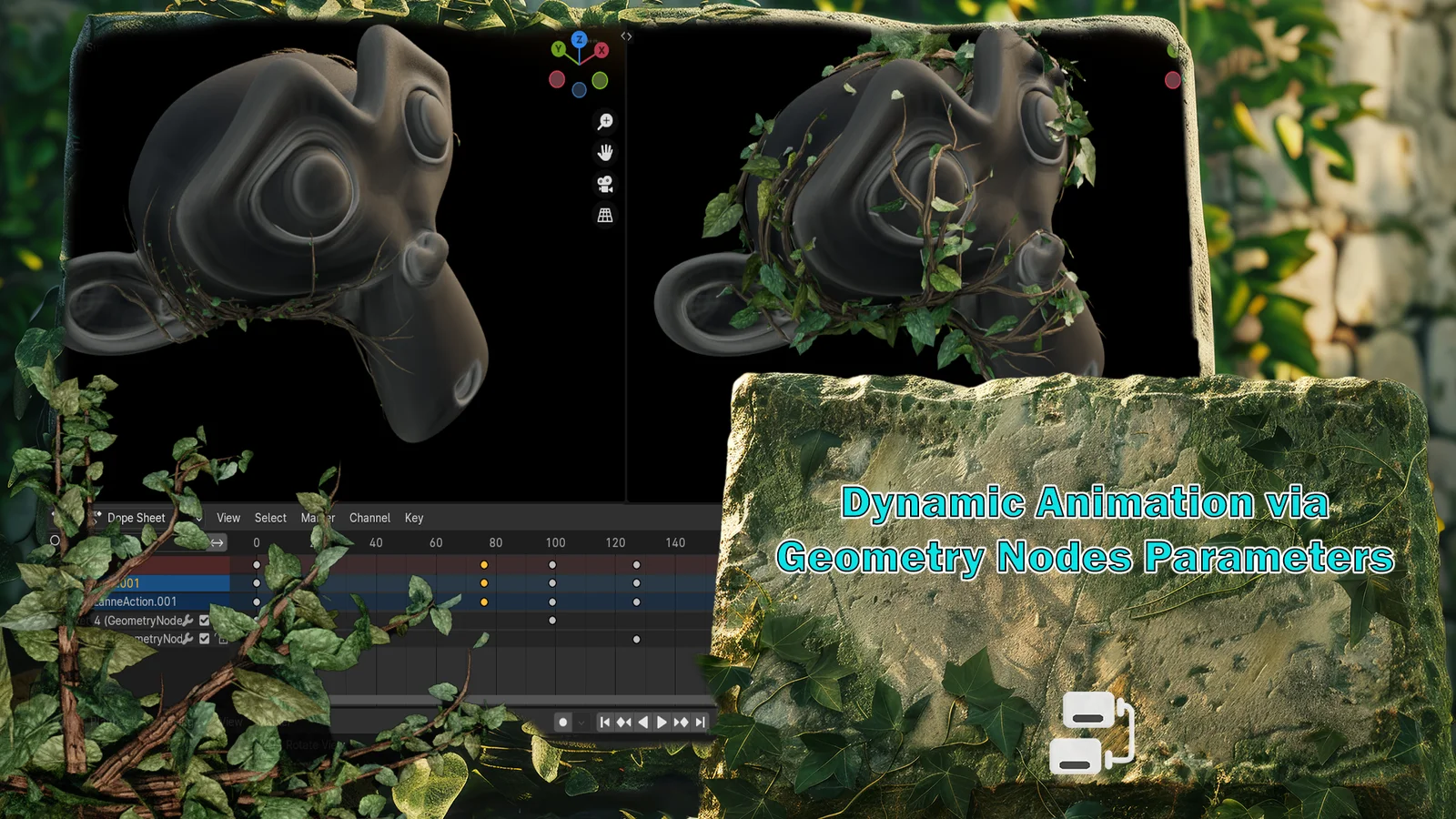 Geometry Nodes Workshop: Jungle Vines screenshot 6
