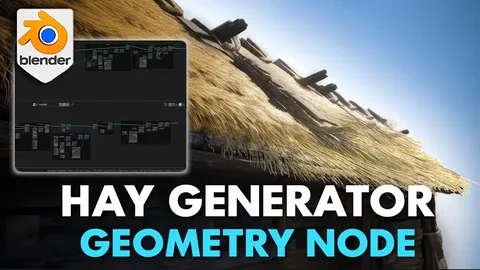 Hay Roof Geometry Node - Blender geometry nodes