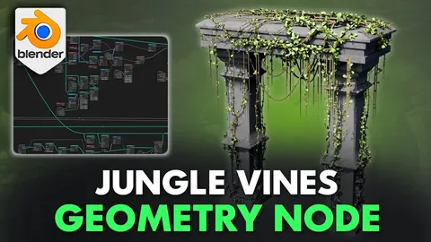 Jungle Vines - Blender geometry nodes