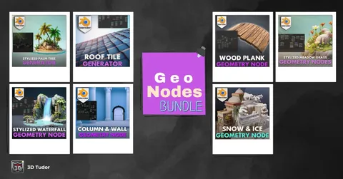 Geometry Node Bundle 1 - Blender geometry nodes