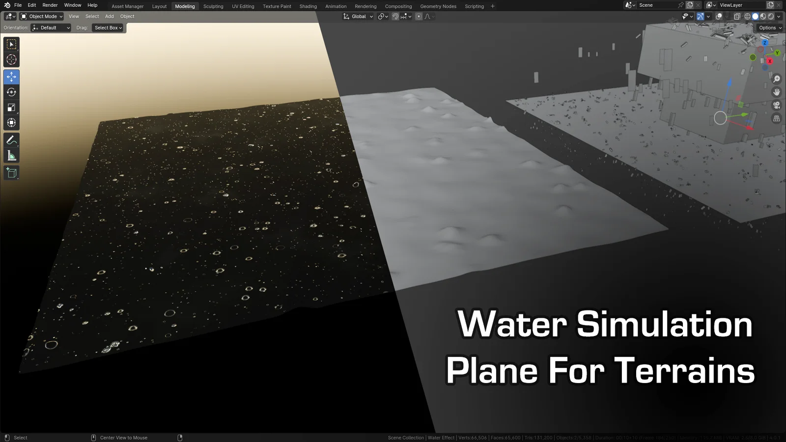 Procedural Rain Geometry Node Pack screenshot 4