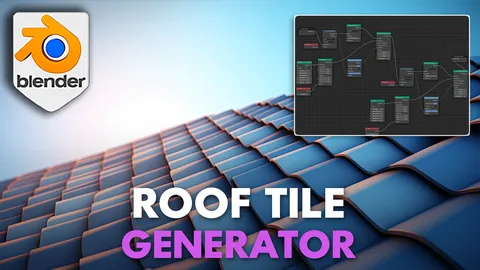 Procedural Roof Tiles - Blender geometry nodes