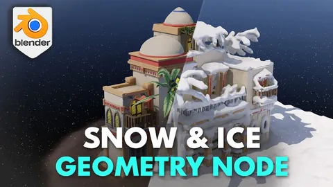Snow And Ice Geometry Node Pack - Blender geometry nodes