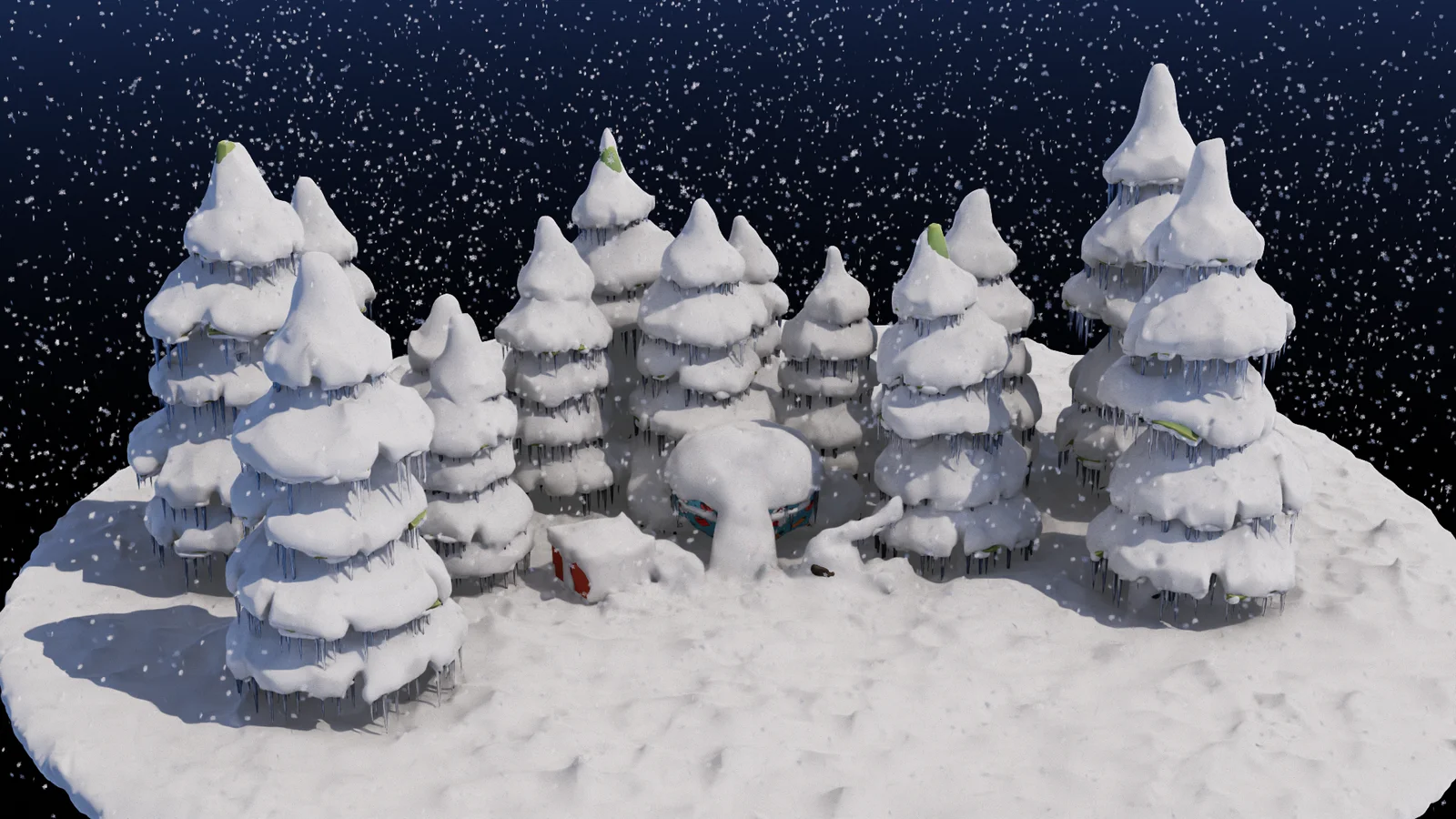 Snow And Ice Geometry Node Pack screenshot 4