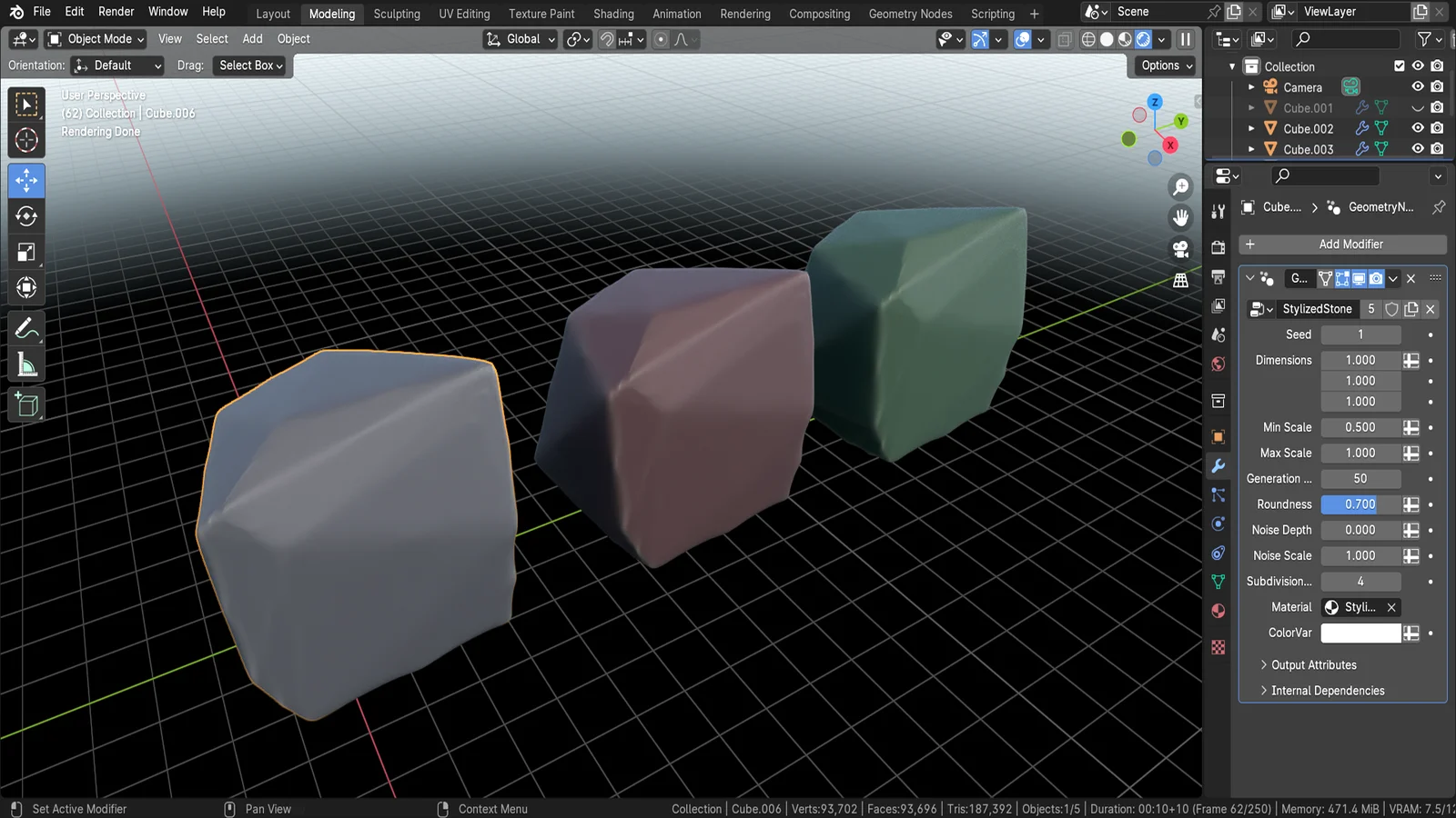 Stylized Stone Geometry Node screenshot 4