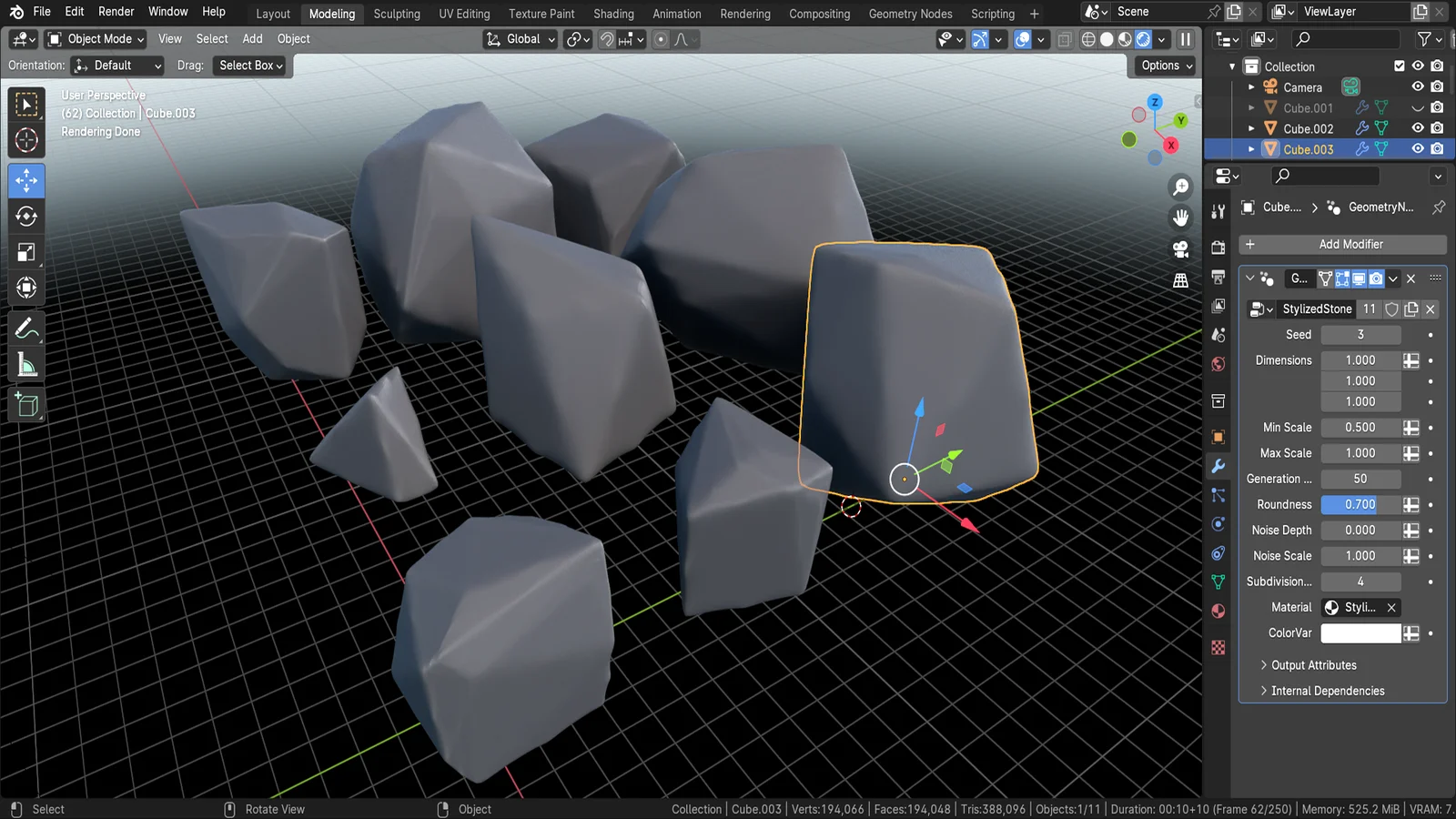 Stylized Stone Geometry Node screenshot 7