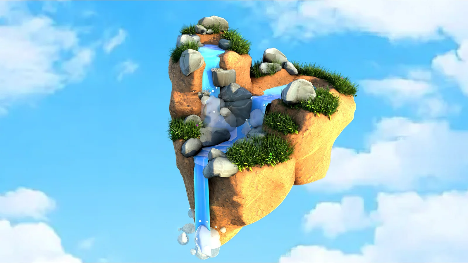 Stylized Waterfall screenshot 6