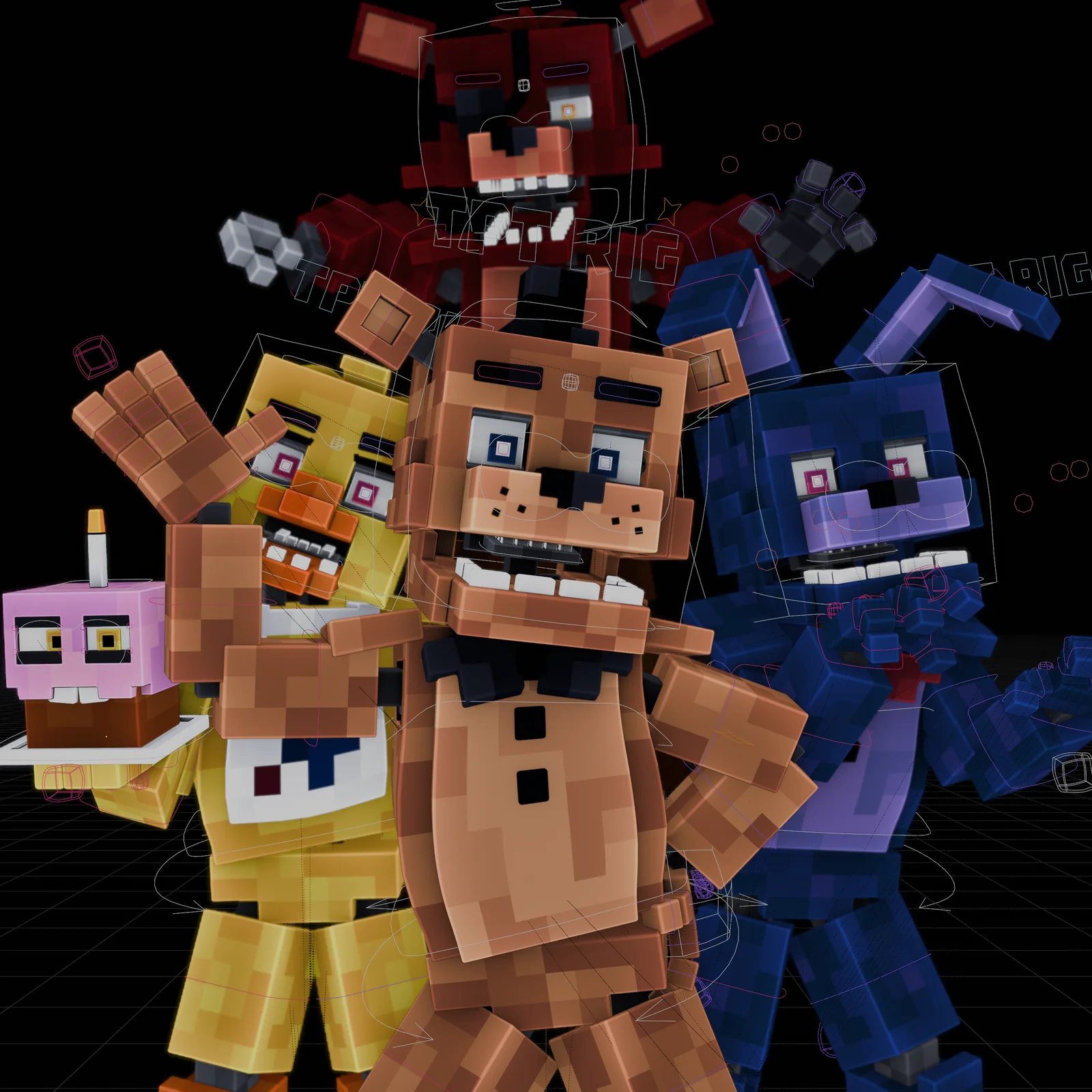 Minecraft FNAF 1 Rig Pack screenshot 2