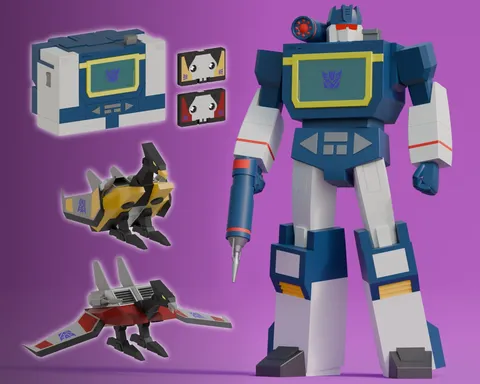 Transformers G1 Soundwave - Blender 3d models