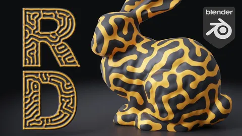 Reaction Diffusion Solver - Blender geometry nodes