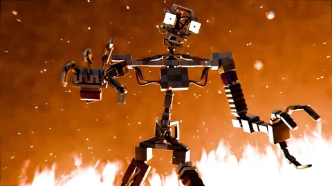 Minecraft Mimic Rig M2 - Blender 3d models