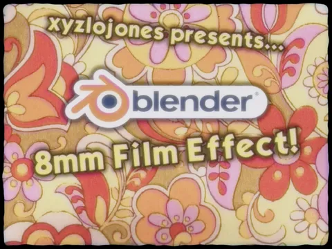 8mm Film Effect - Blender addons
