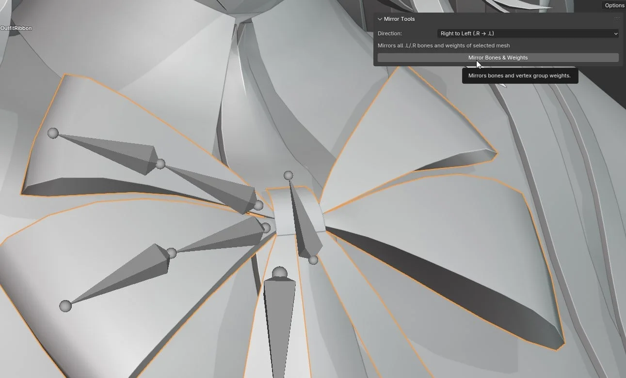 Mirror Bones & Weights screenshot 2