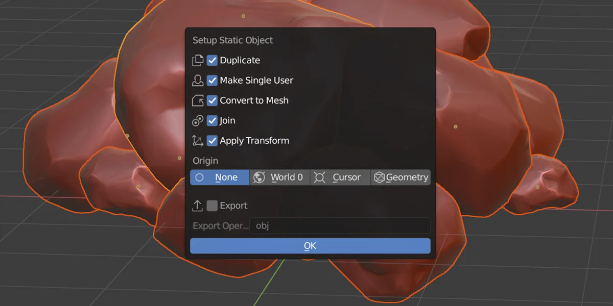 Setup Static Object screenshot 4