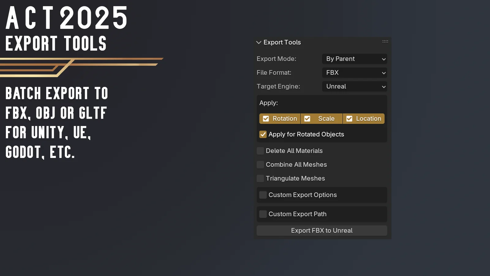 ACT: Game Asset Creation Toolset screenshot 2