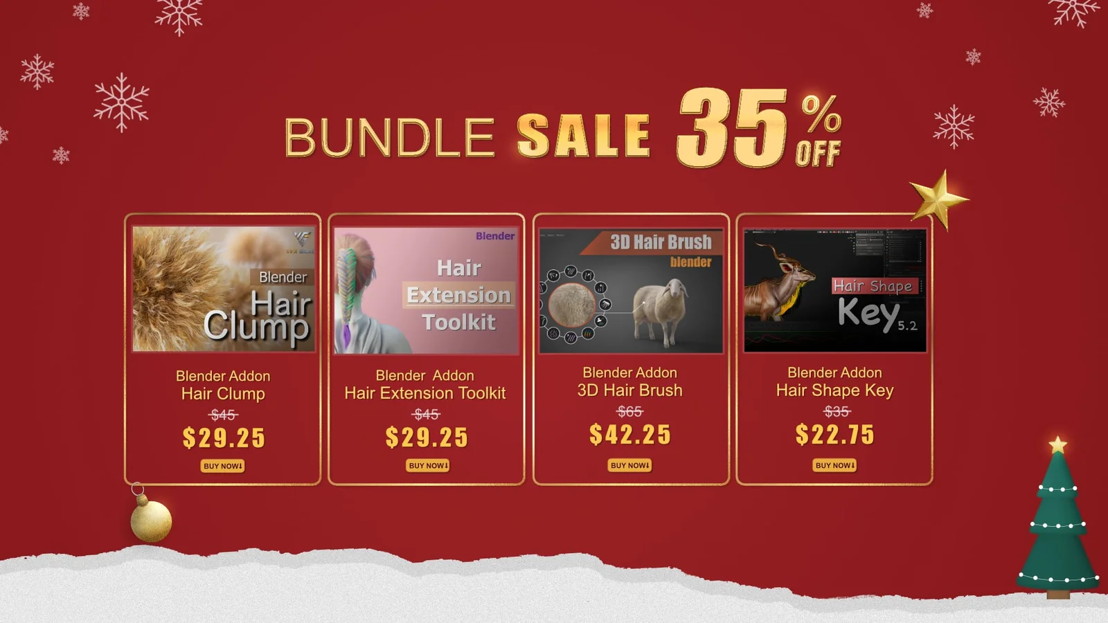 Hair Add-On Bundle screenshot 2