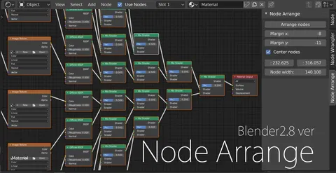 Node Arrange - Blender addons