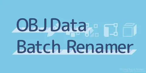 OBJData Batch Renamer - Blender addons